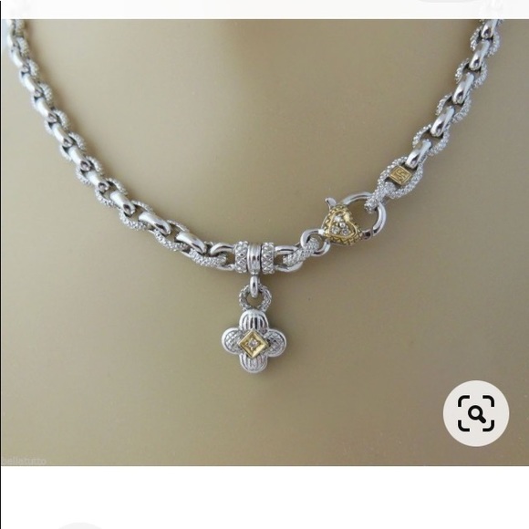 Judith Ripka Sterling 8k Necklace 165 
